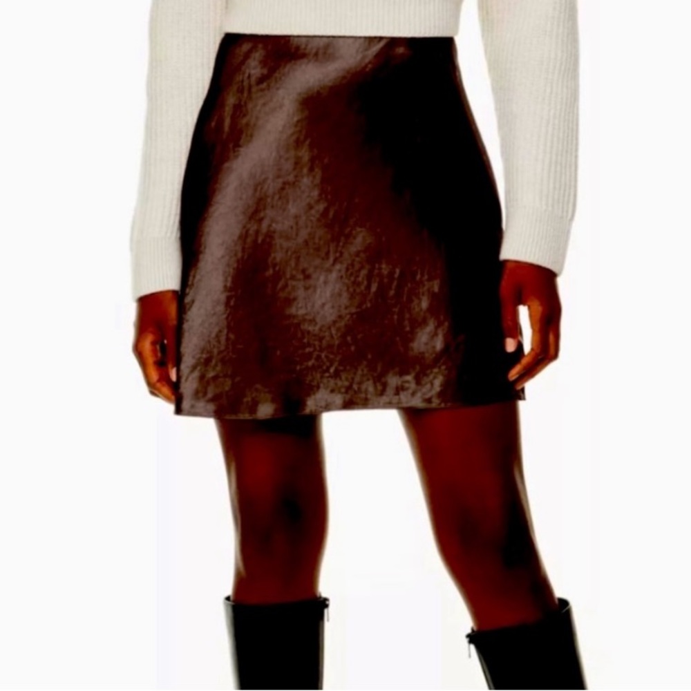 Aritzia Babaton Mini Slip Skirt in Truffle